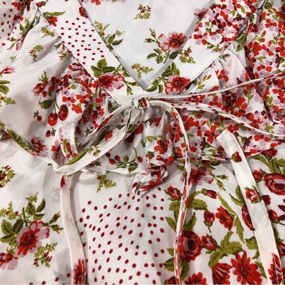 Zara NWT Floral Blouse Sz XS - Picture 2 of 10
